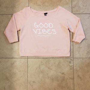 Classic Fit by Hanes Ladies Pink Sweatshirt
